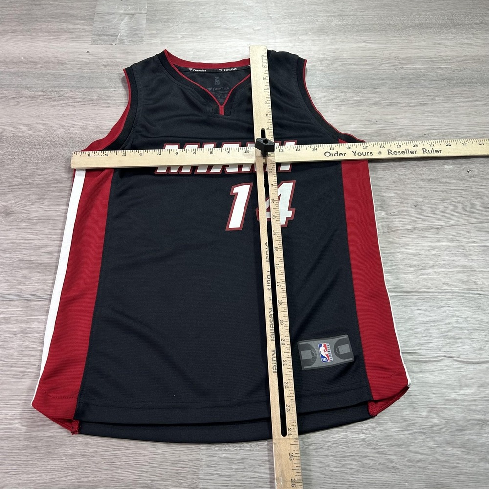 Miami Heat Tyler Herro 14 Basketball Jersey Youth Medium Black Red‎ NBA Fanatics - Picture 6 of 9